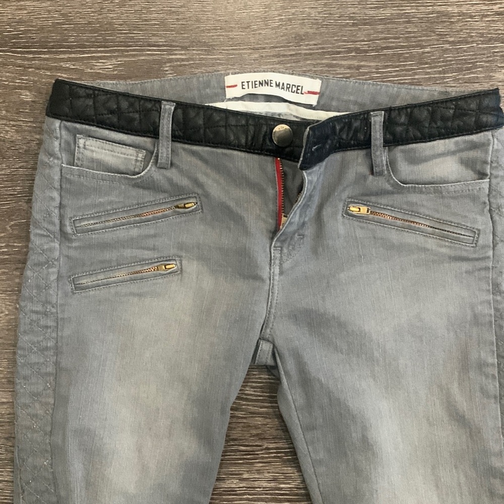 Ettienne Marcel grey/leather with zips. Never worn